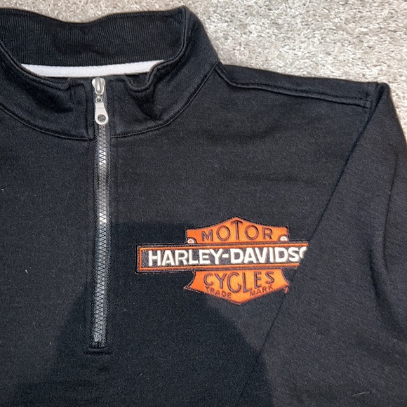 Harley Davidson 1/4 Zip - Picture 2 of 3